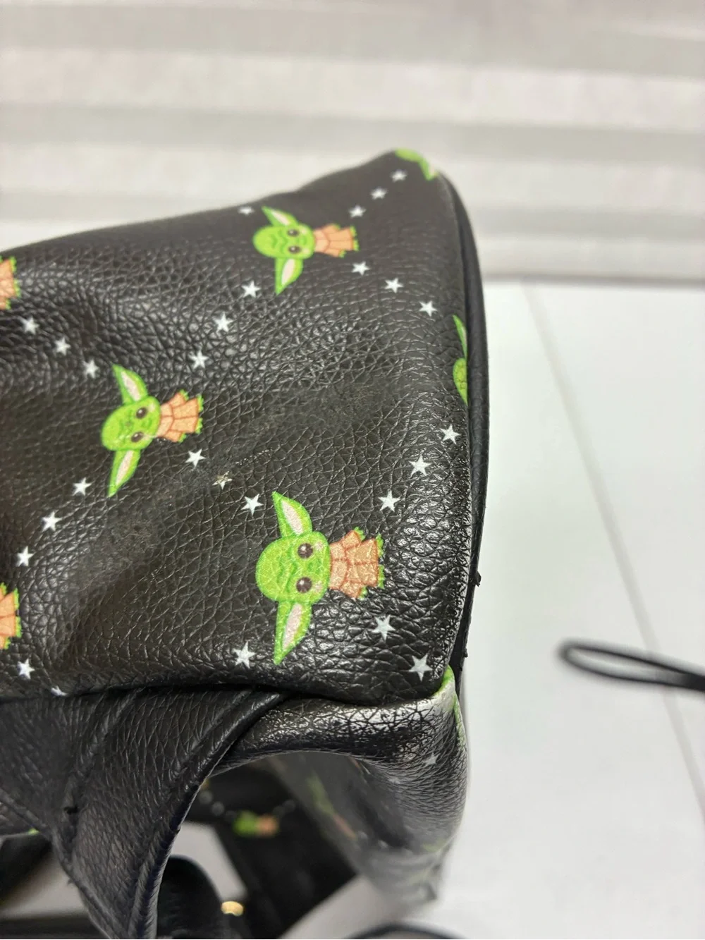Star Wars Yoda backpack black medium sized school work travel on the go